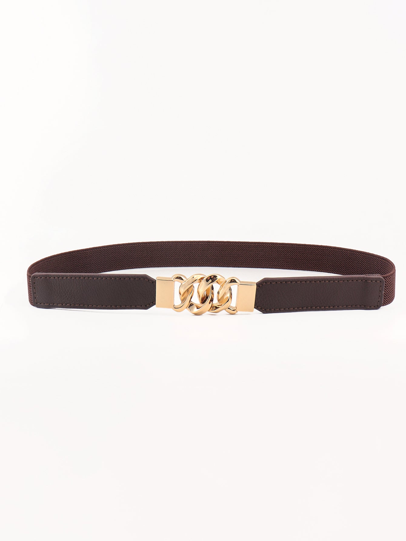 Flirty Elastic Belt with Gold Buckle