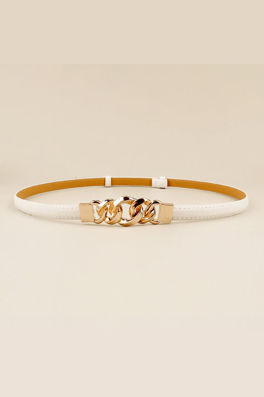 Skinny Belt with Gold buckle