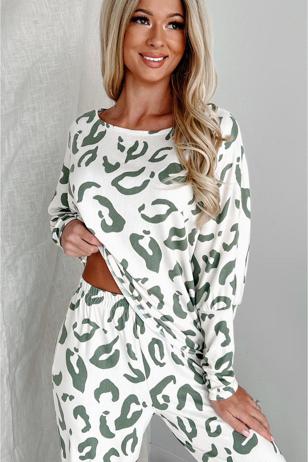 Leopard Animal Print Loungewear Set