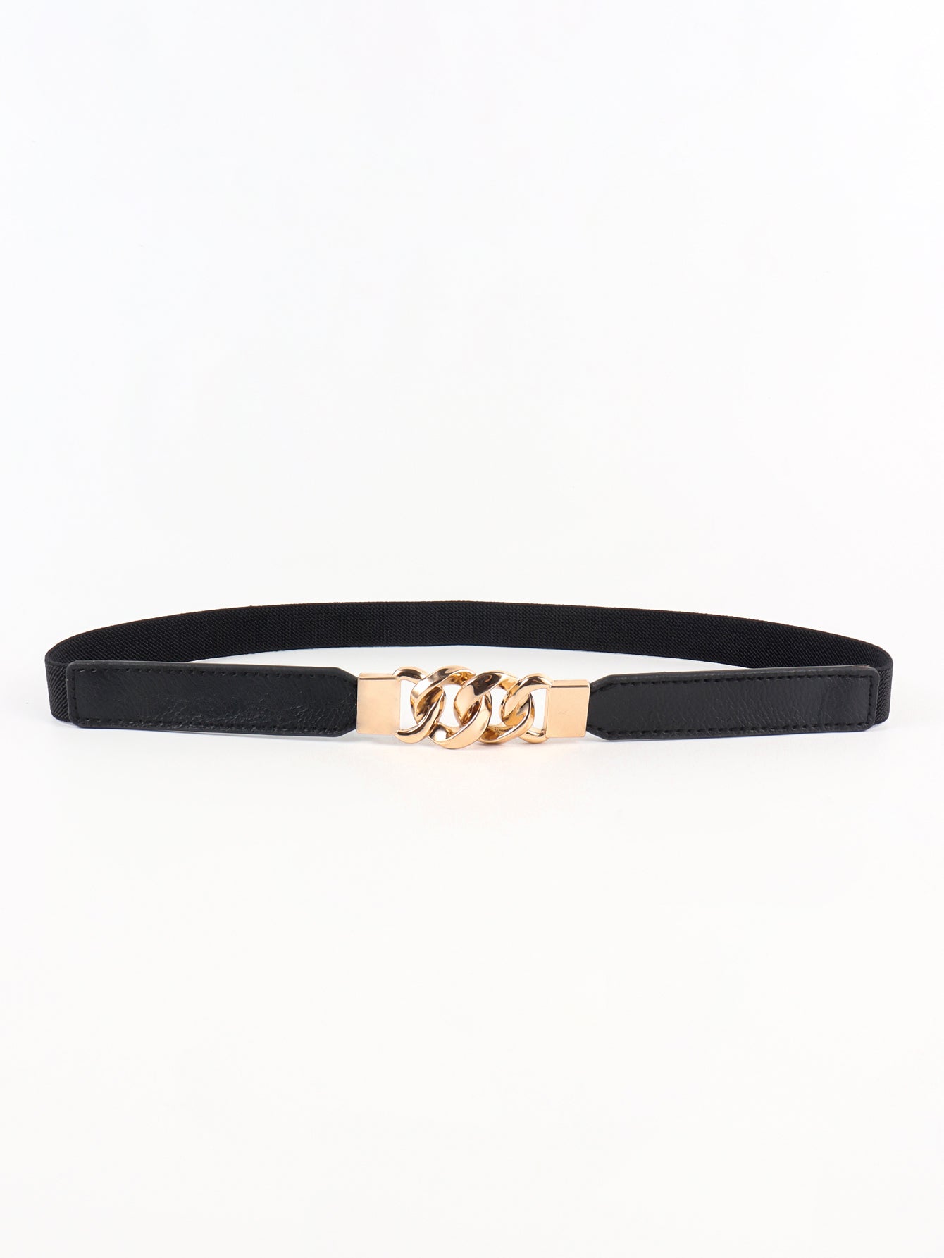 Flirty Elastic Belt with Gold Buckle