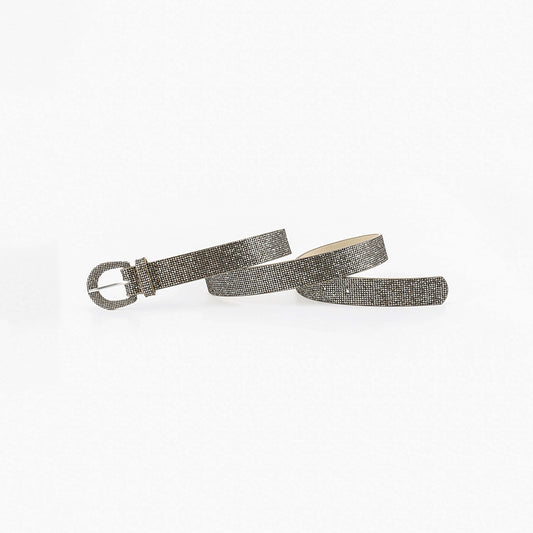 Sequin Leather Belt