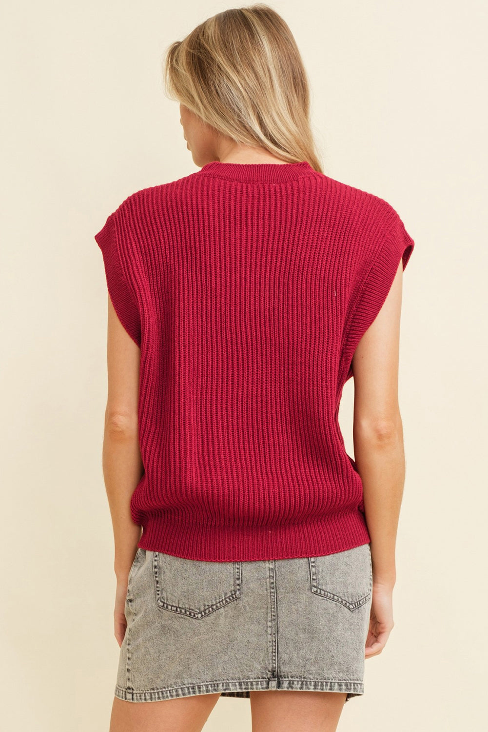 Racing Red Game Day Football Sweater Vest