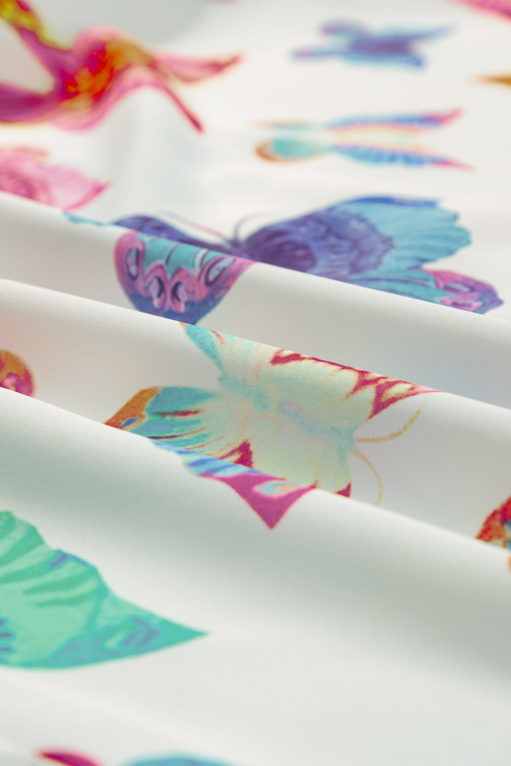 Butterfly Pattern Short Sleeve Shirt Pajamas Set