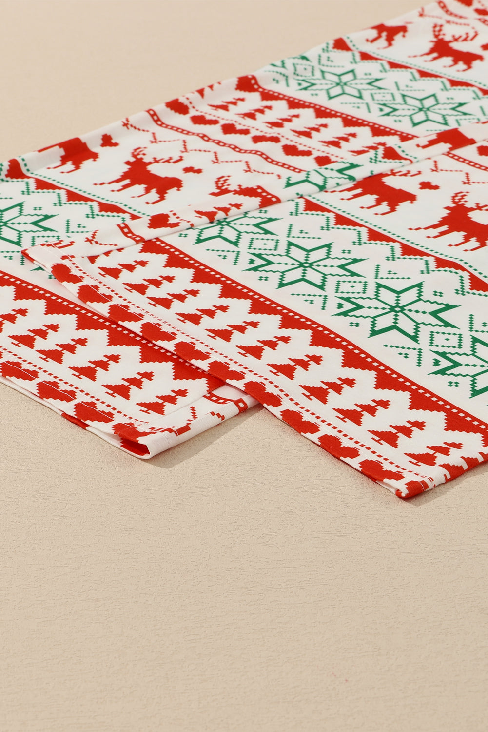Festive White Christmas Print Pullover & Pants Lounge Set
