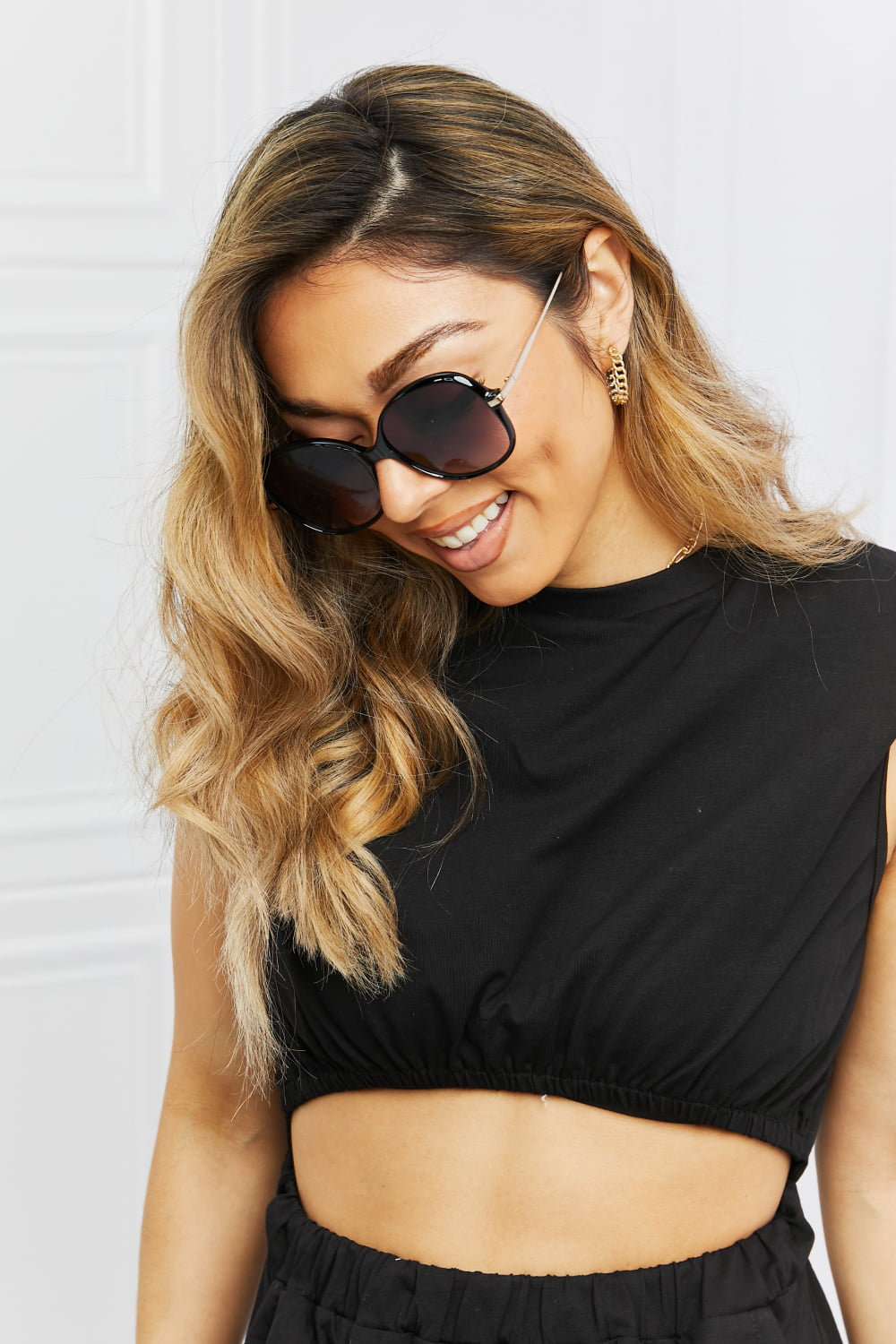 Fancy Hybrid Full Rim Sunglasses