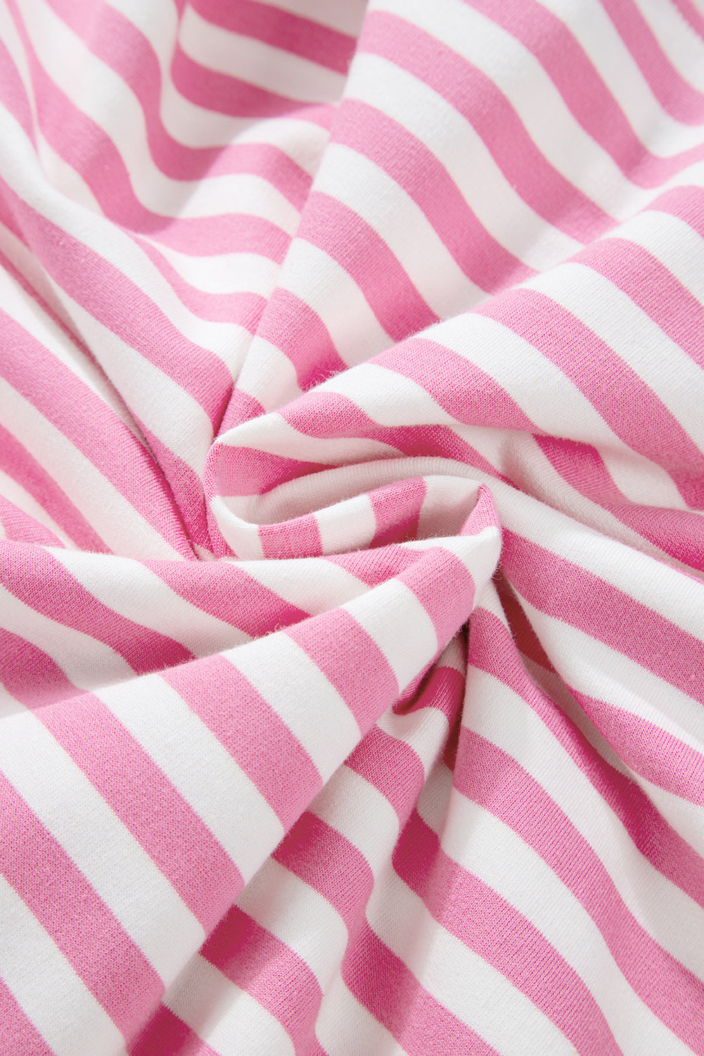 Pink Stripe Kangaroo Pocket Hoodie and Shorts Set