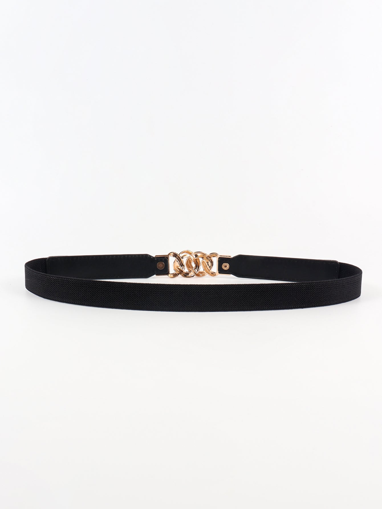 Flirty Elastic Belt with Gold Buckle