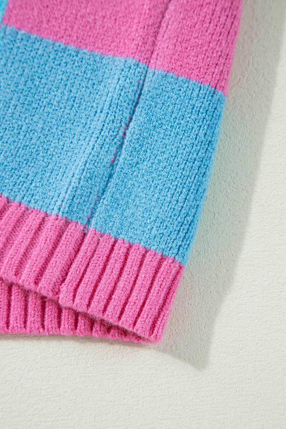 Colorblock Checkered Knit