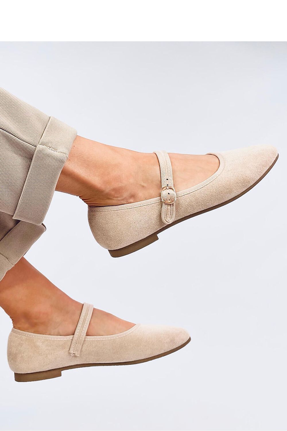 Suede Mary Jane Ballet flats