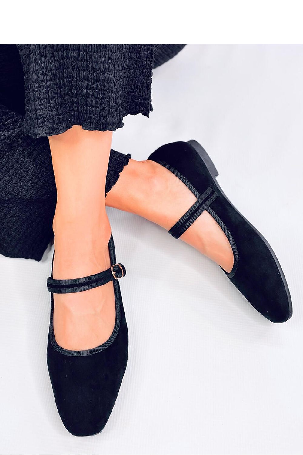 Suede Mary Jane Ballet flats
