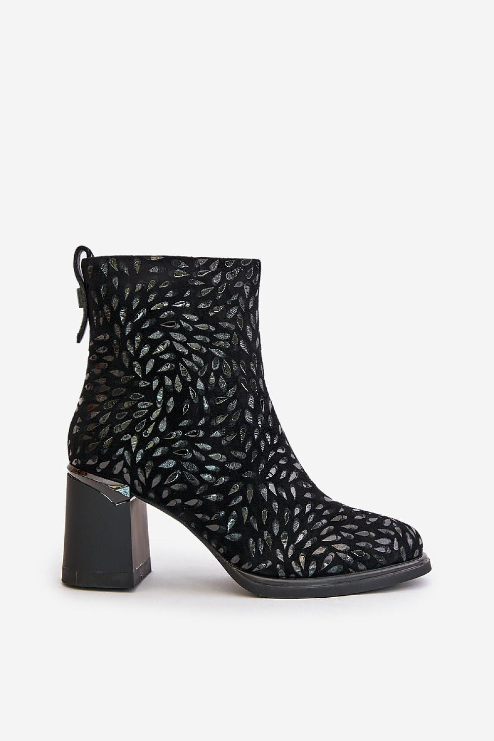 Chic Suede Boots with an Embossed Design