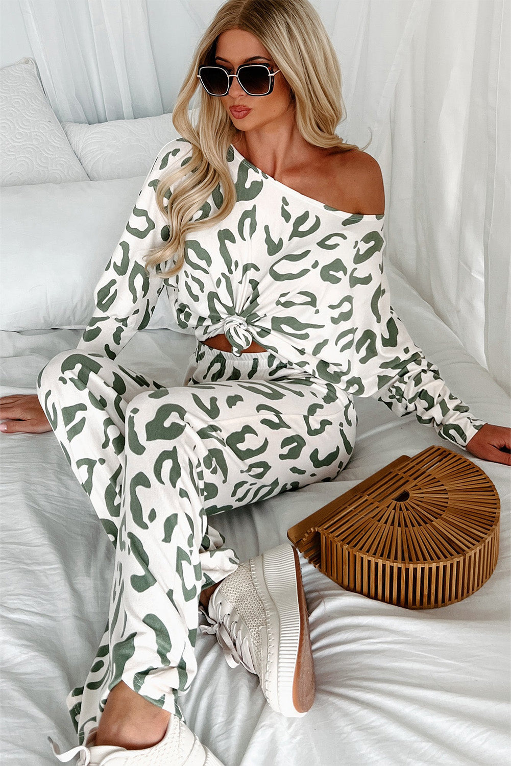 Leopard Animal Print Loungewear Set