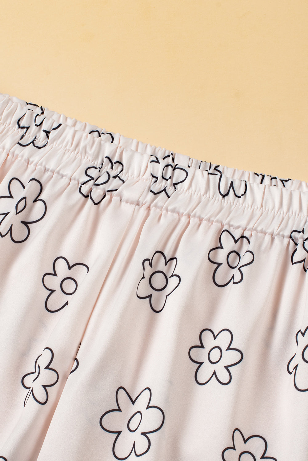 Dreamy Beige Floret Pajama Set