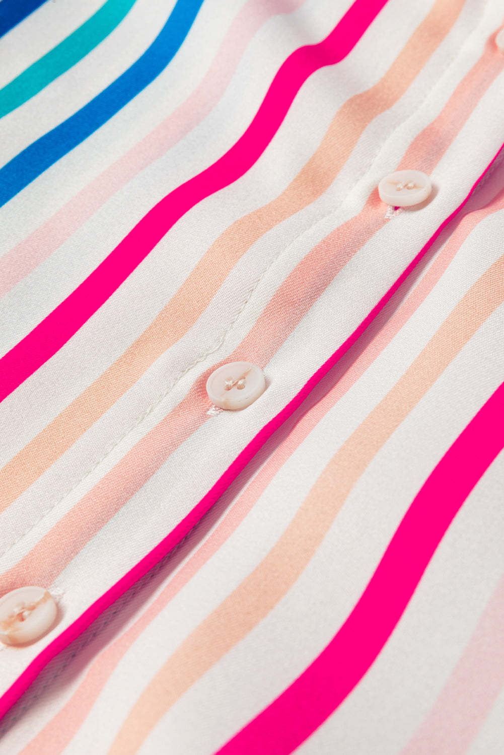 Pink Stripe Button Up Casual Shirt