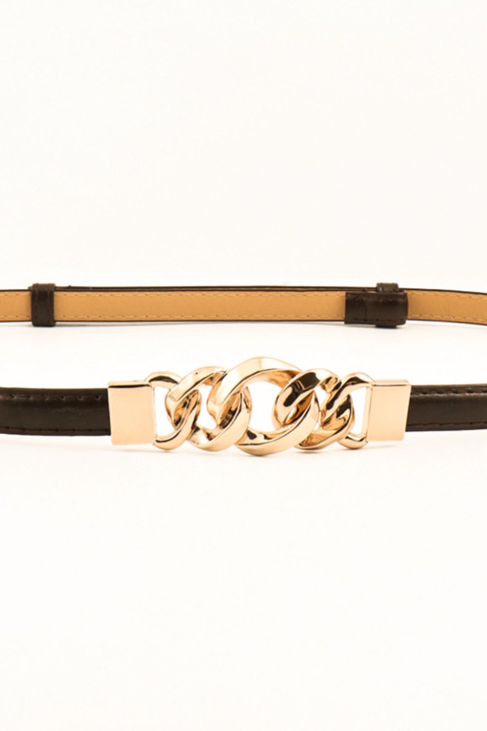 Skinny Belt with Gold buckle