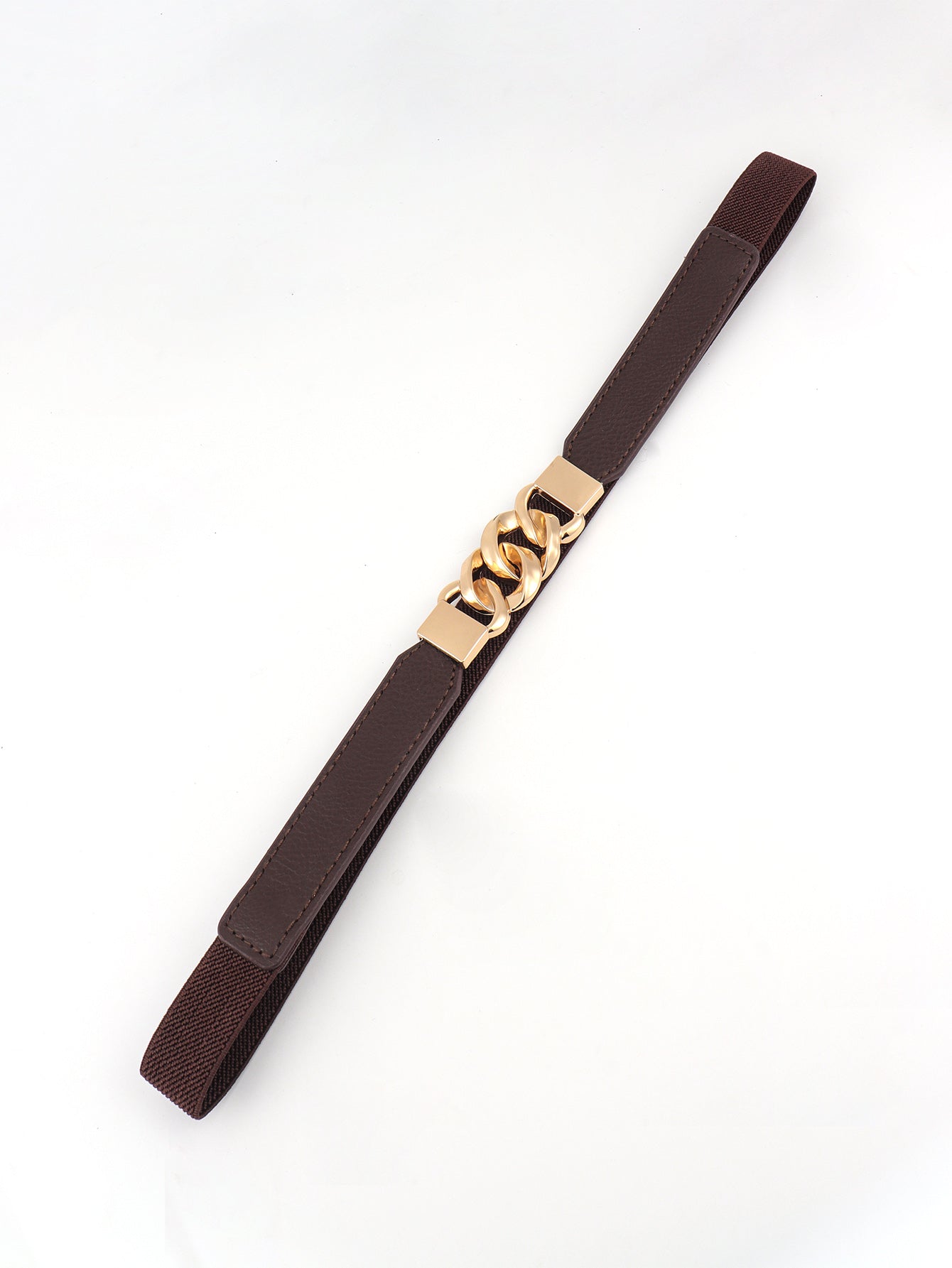 Flirty Elastic Belt with Gold Buckle