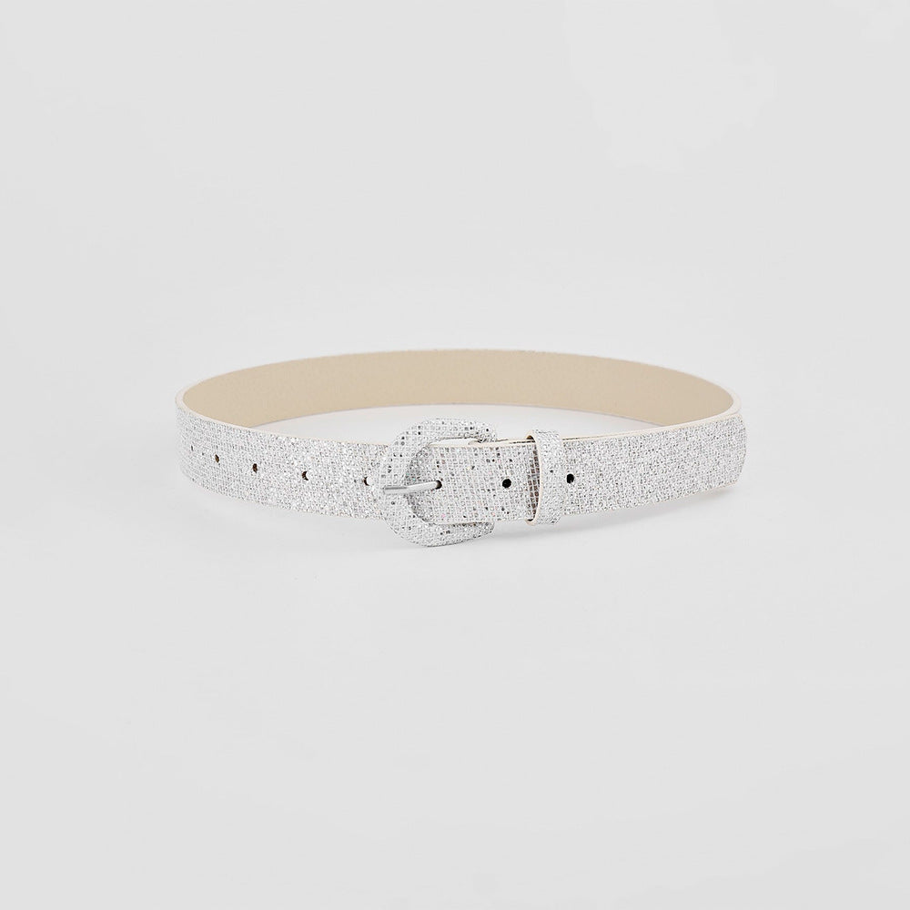 Sequin Leather Belt