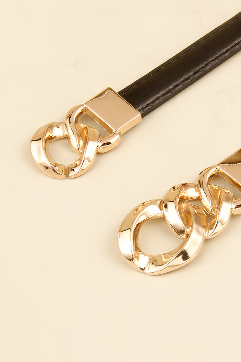 Skinny Belt with Gold buckle