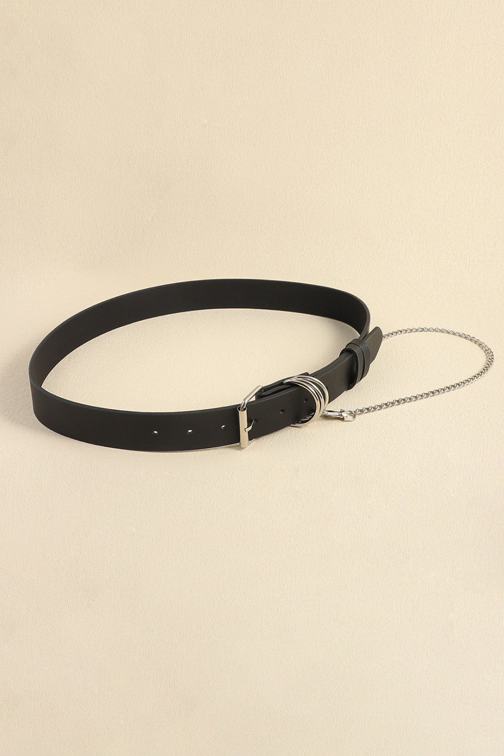 Leather Alloy Chain Belt