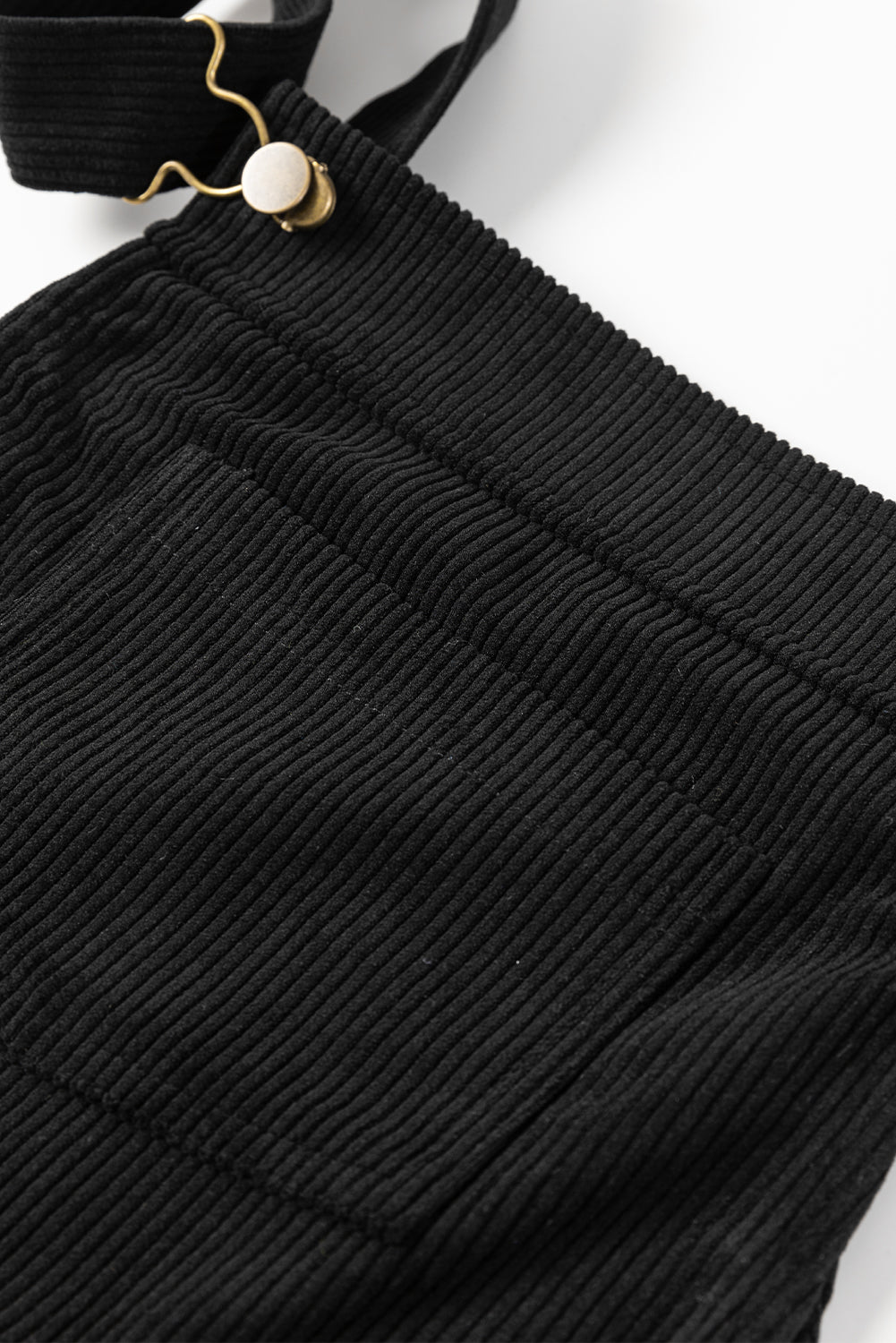 Front Pocket Sleeveless Corduroy Overall Dress