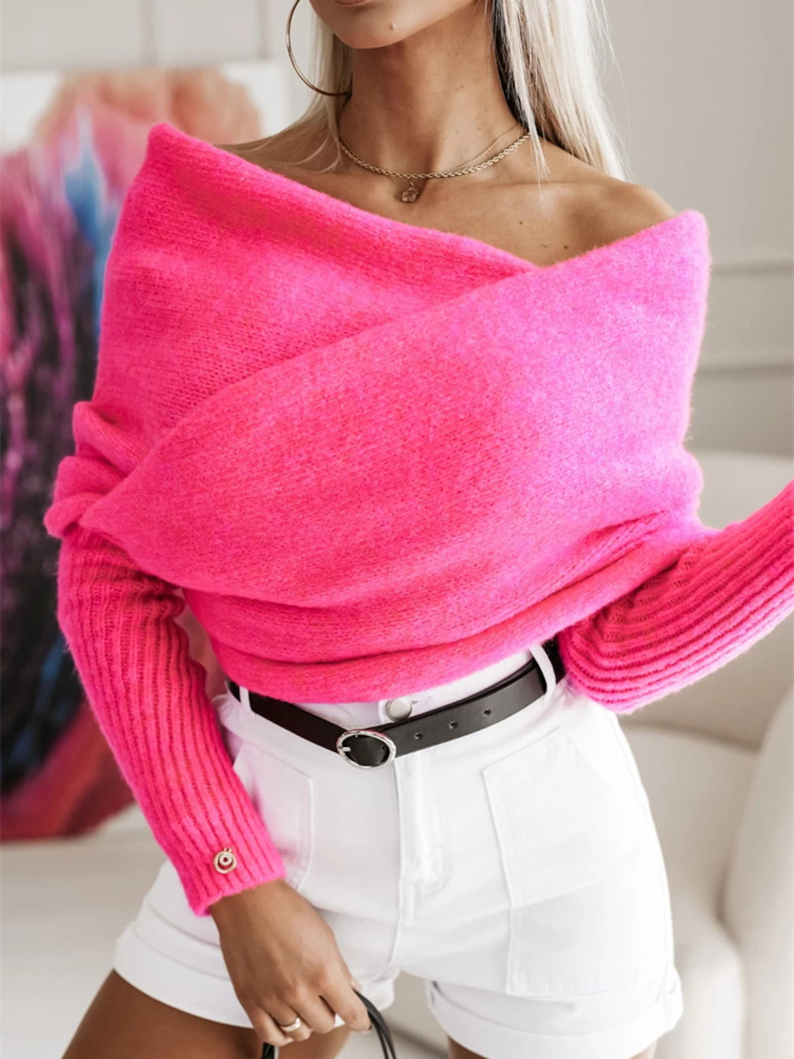 Wrapped knit Sweater