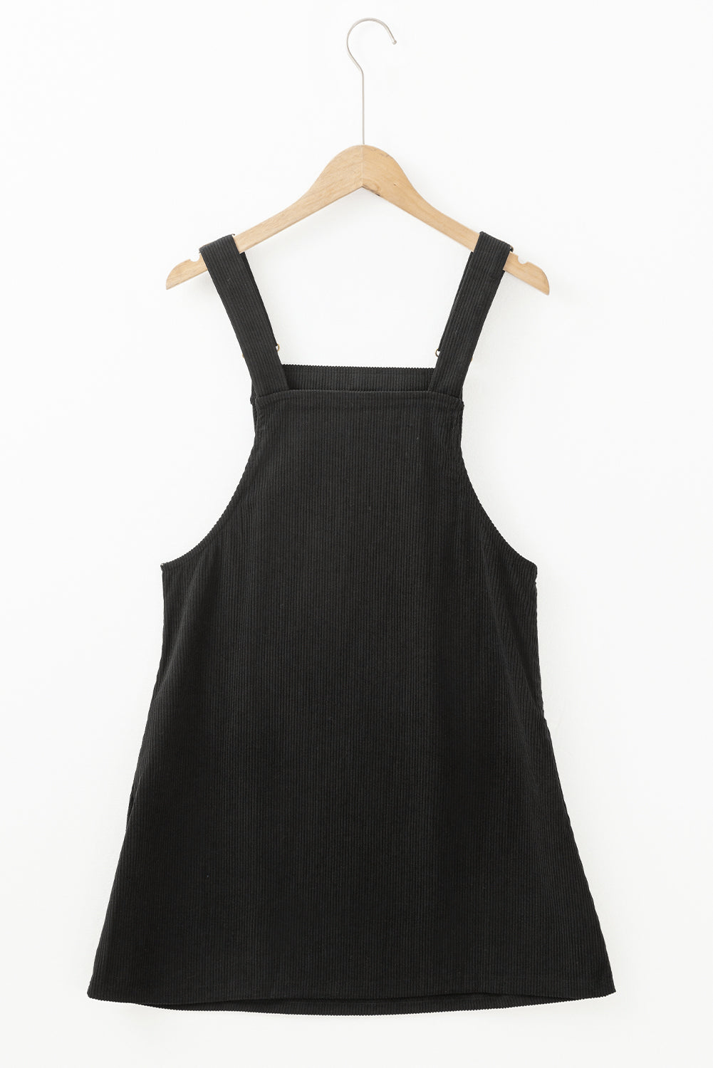 Front Pocket Sleeveless Corduroy Overall Dress