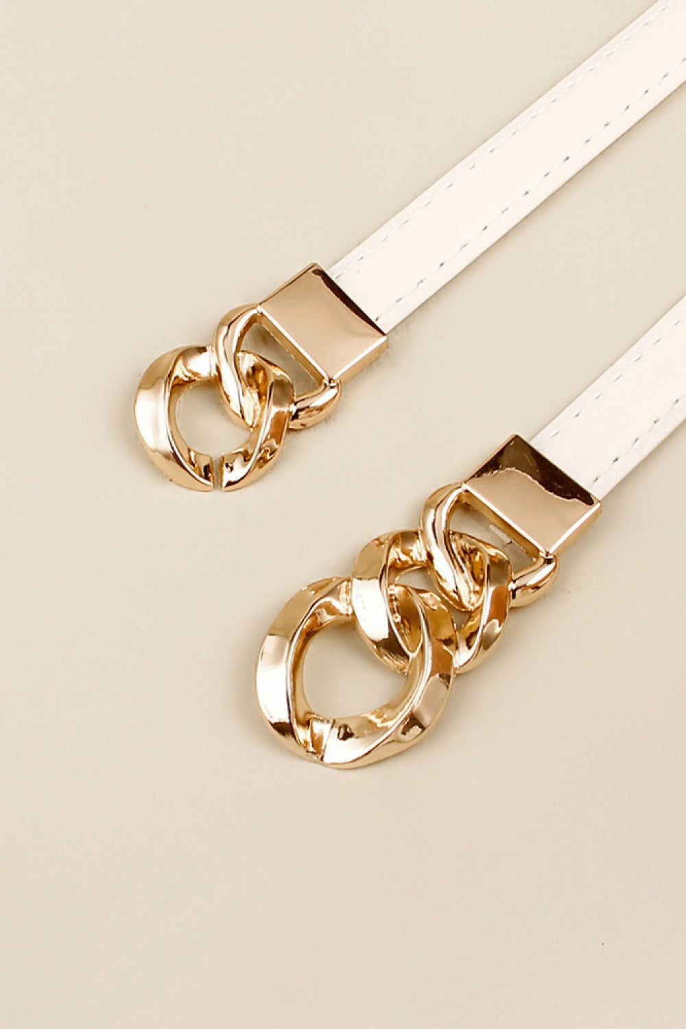 Skinny Belt with Gold buckle