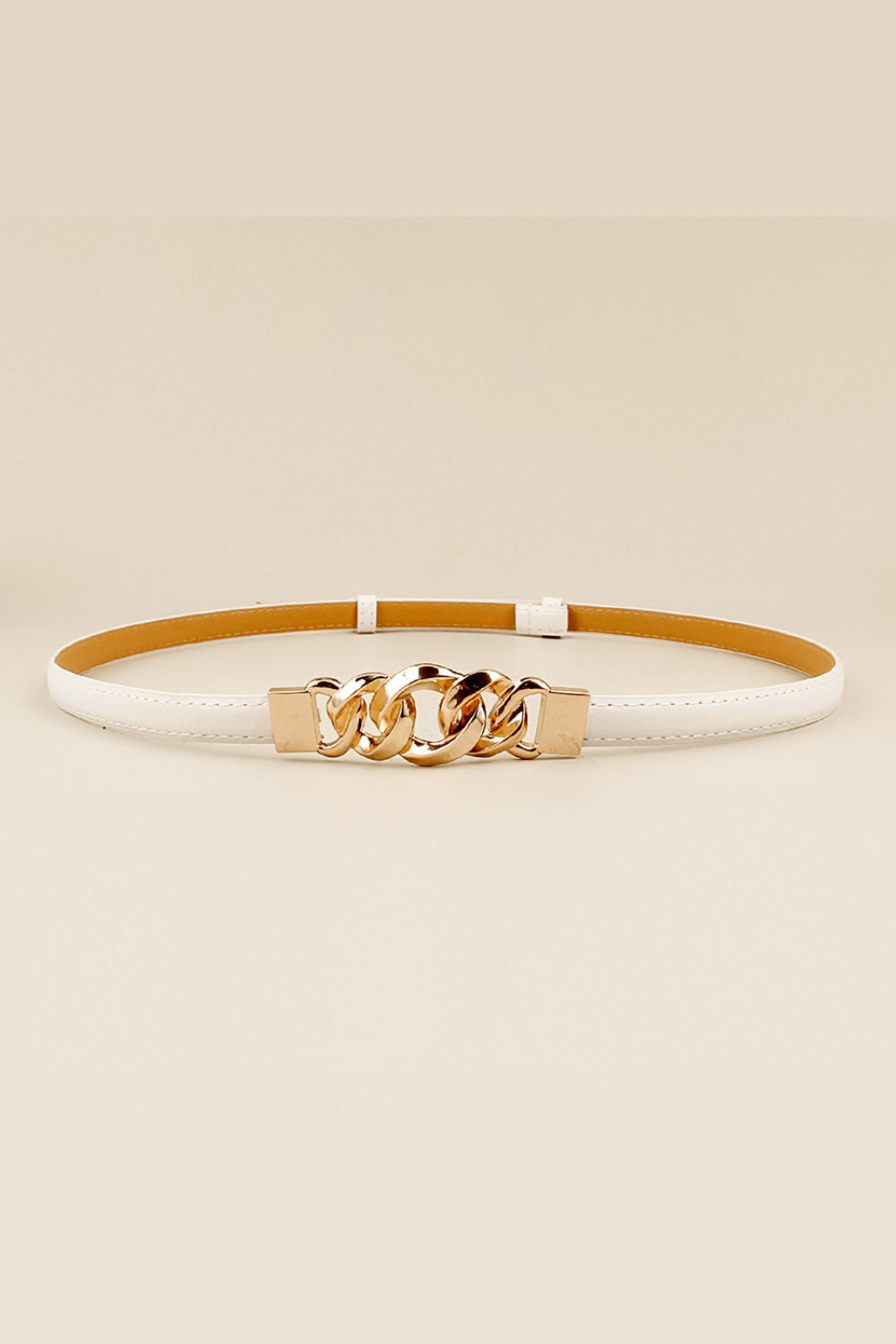 Skinny Belt with Gold buckle