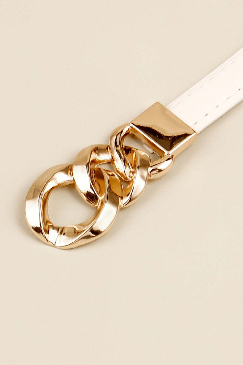 Skinny Belt with Gold buckle