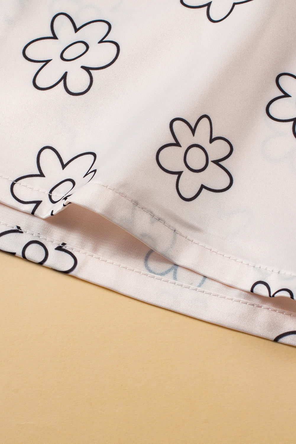 Dreamy Beige Floret Pajama Set