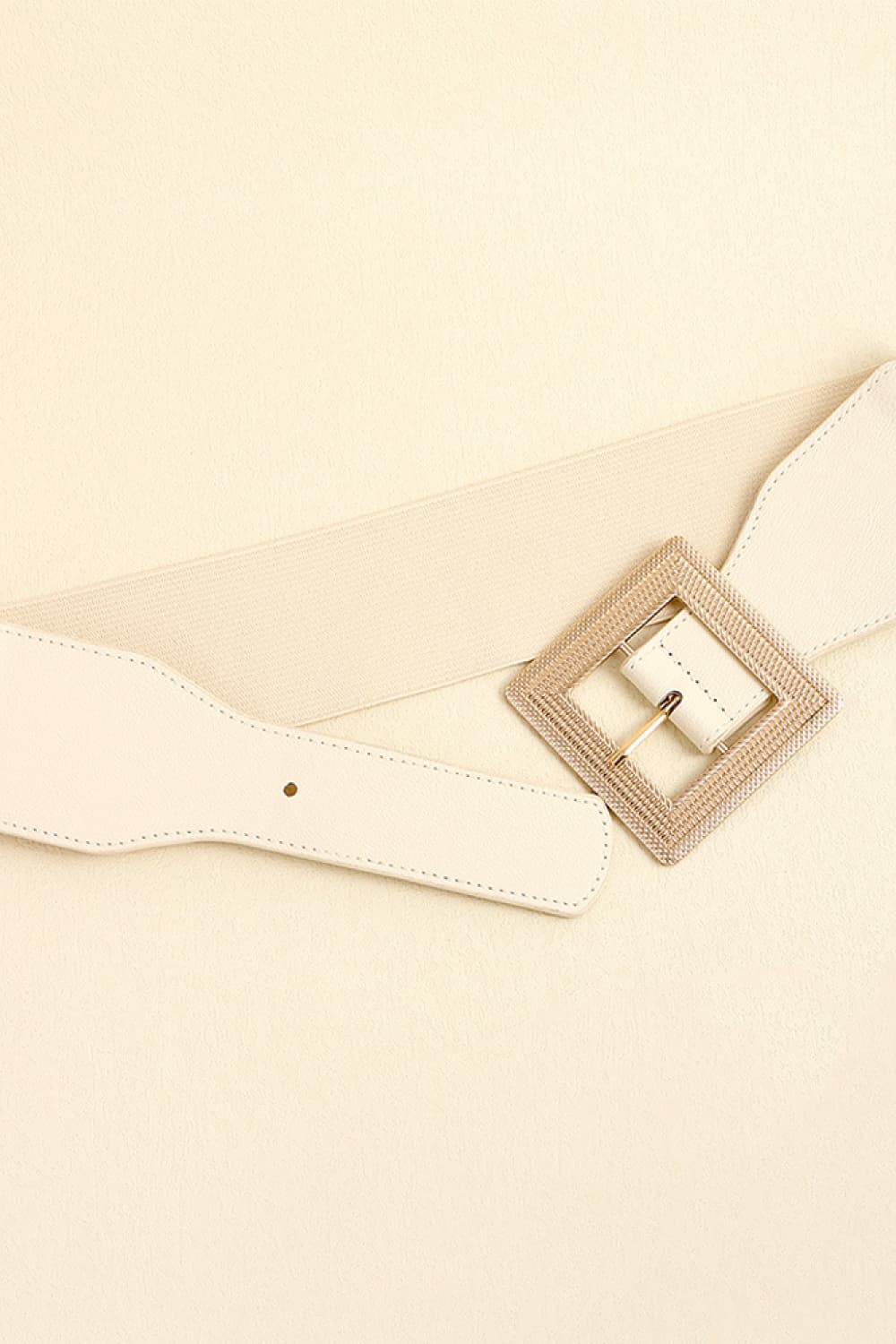Stylish Gold Buckle Leather Belt