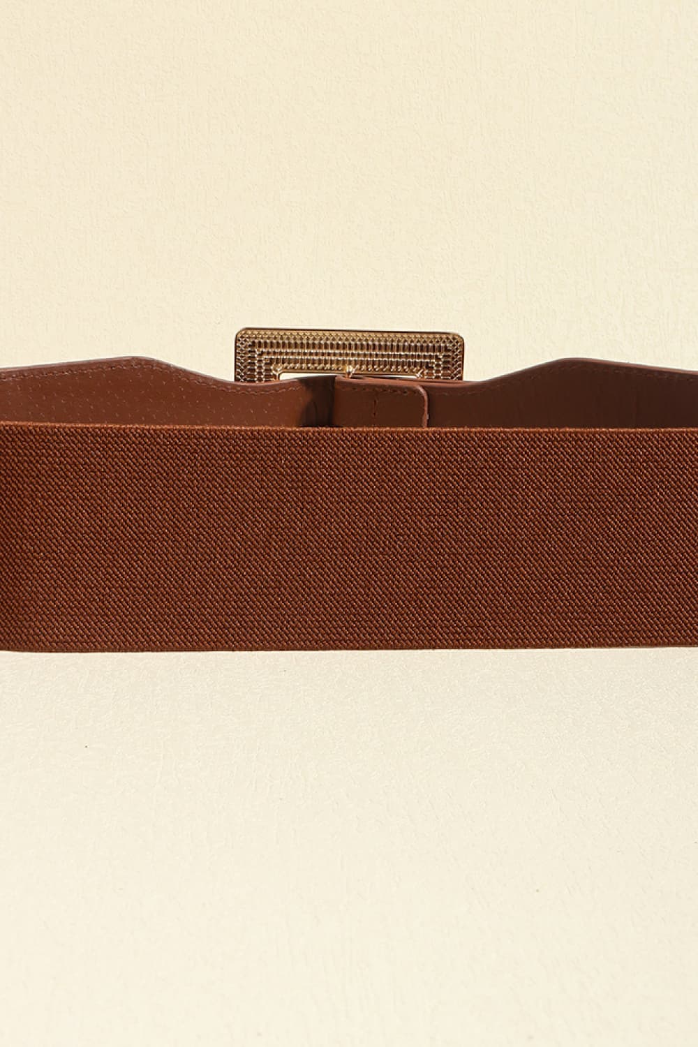 Stylish Gold Buckle Leather Belt