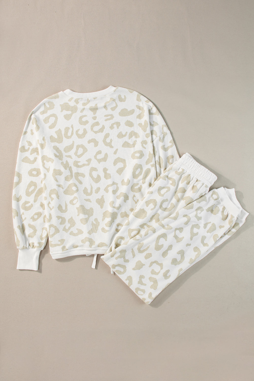 White Leopard Lounge Set