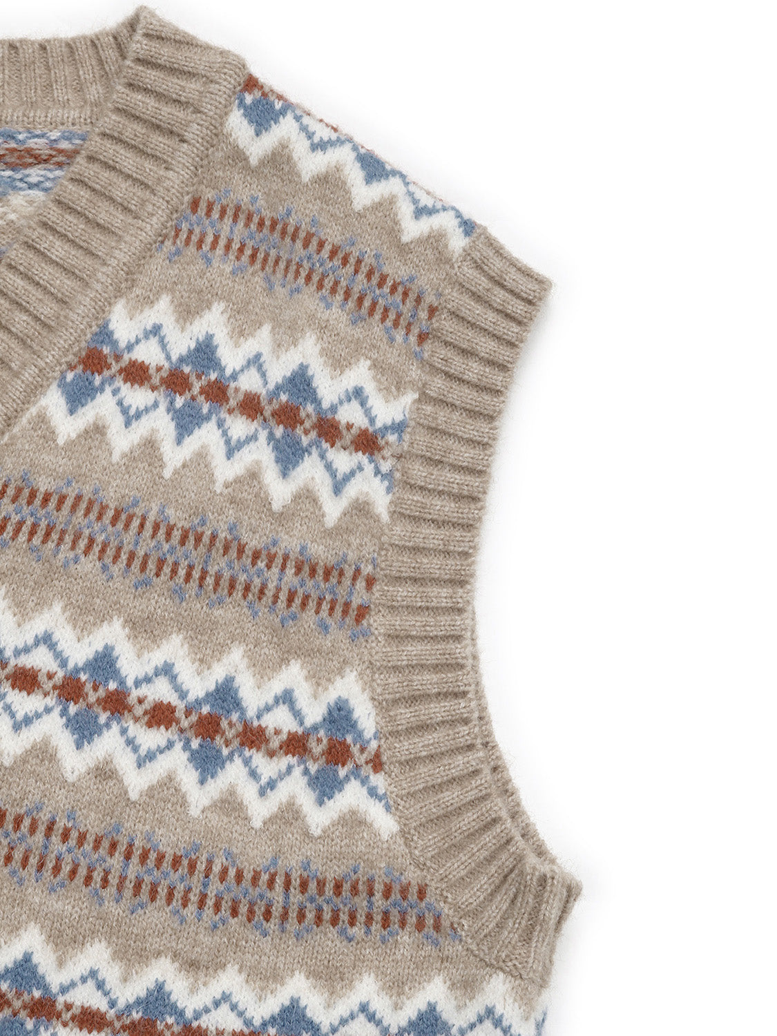 V-Neck Sweater Vest with design