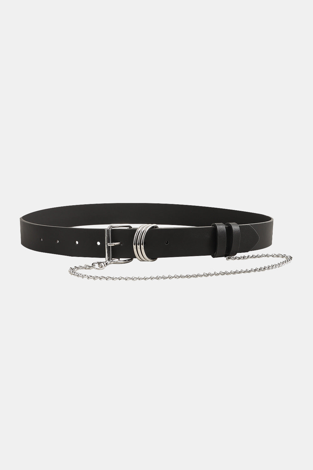 Leather Alloy Chain Belt