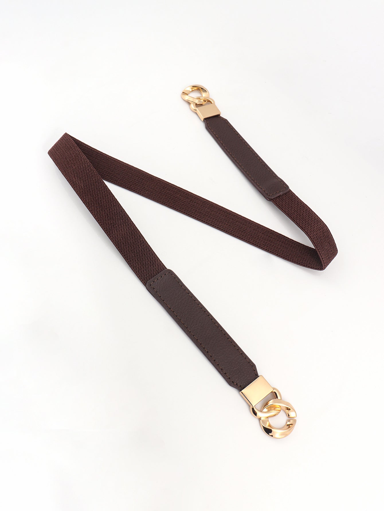 Flirty Elastic Belt with Gold Buckle