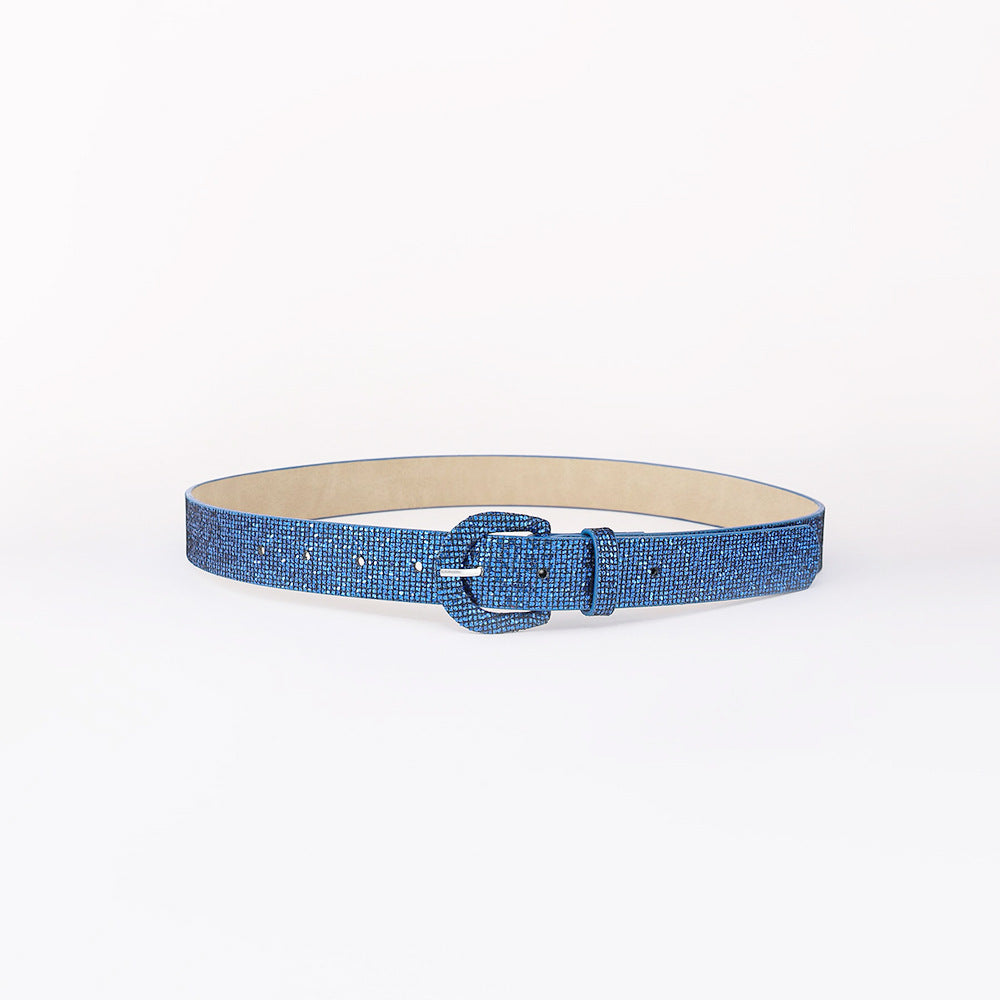 Sequin Leather Belt