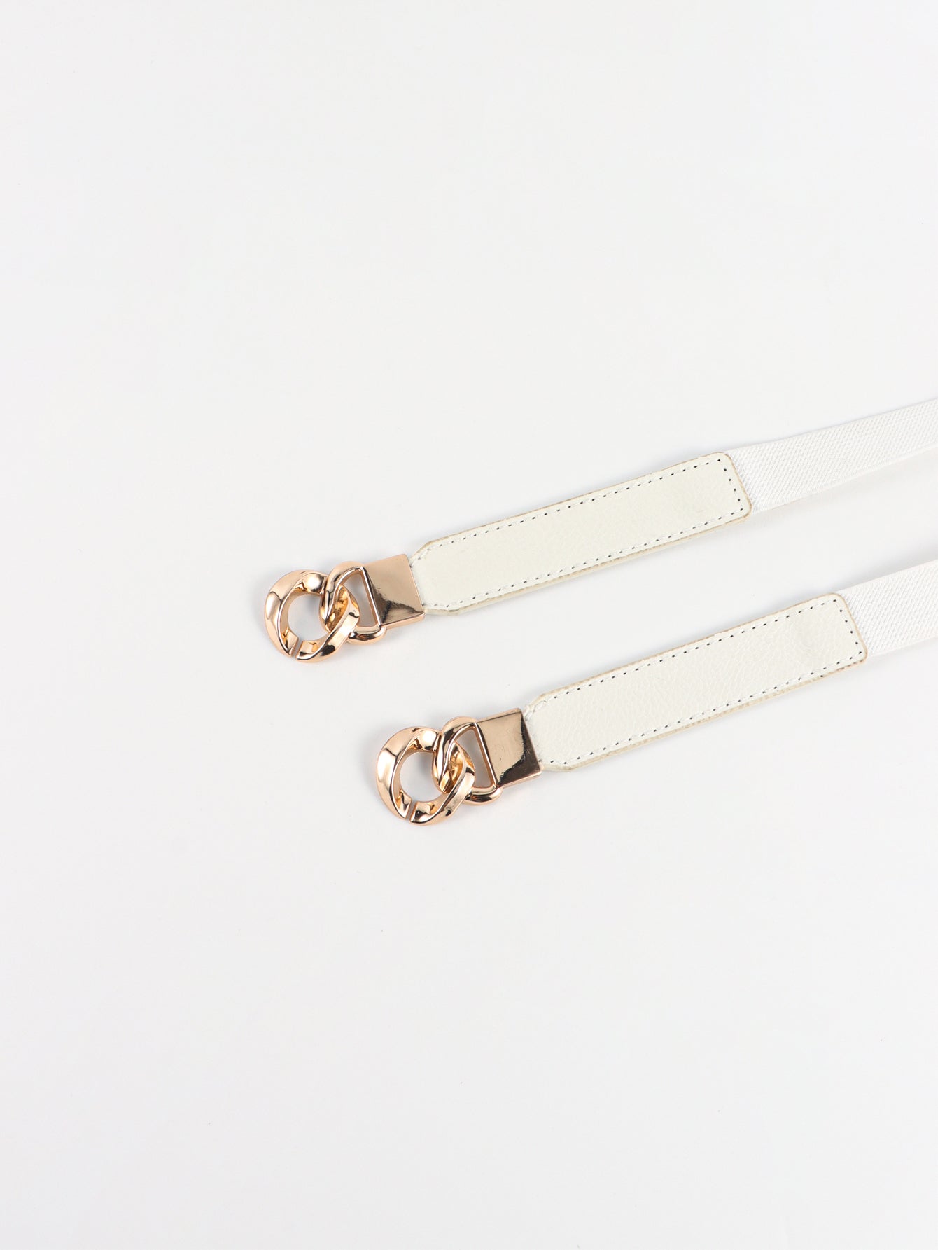 Flirty Elastic Belt with Gold Buckle