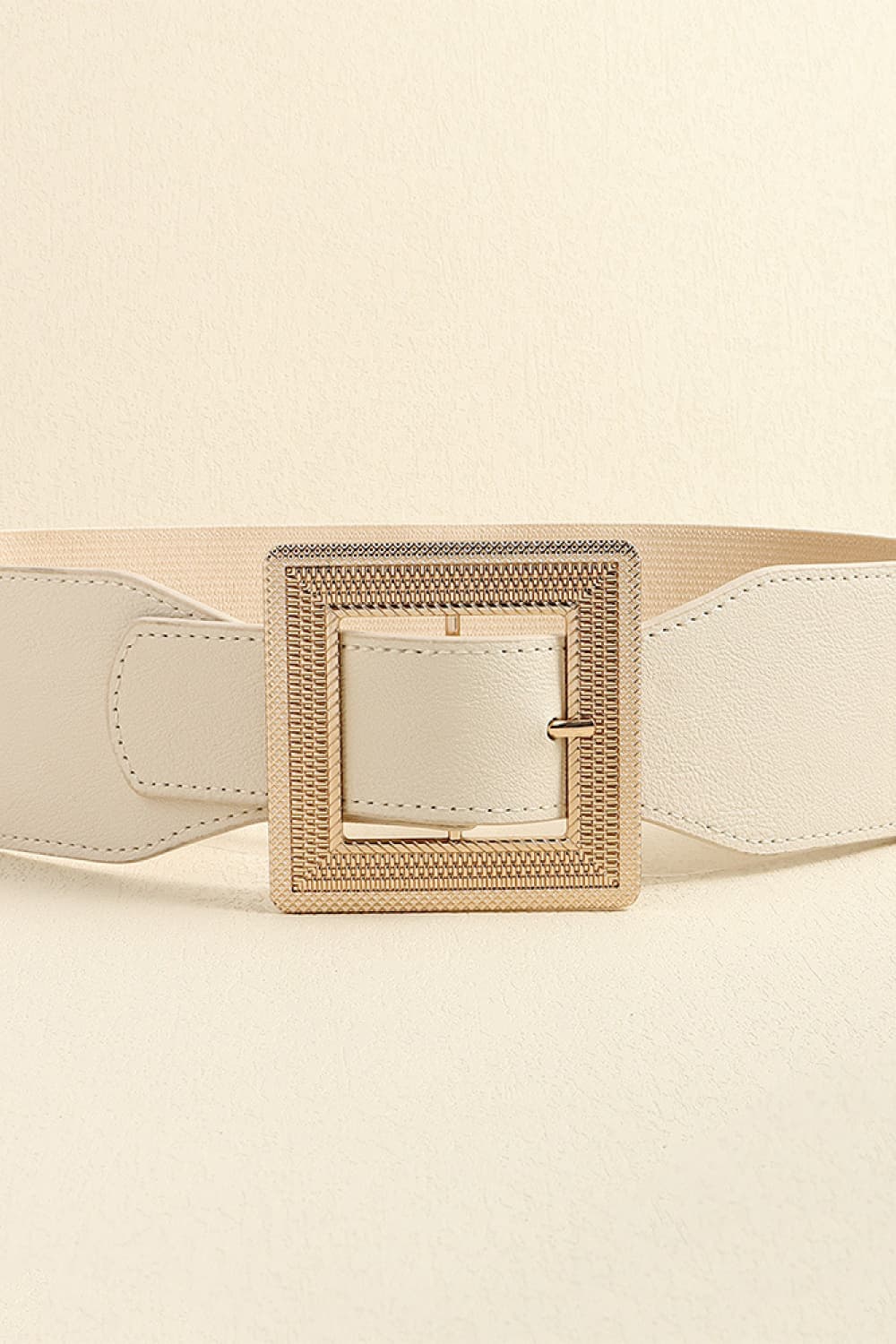 Stylish Gold Buckle Leather Belt