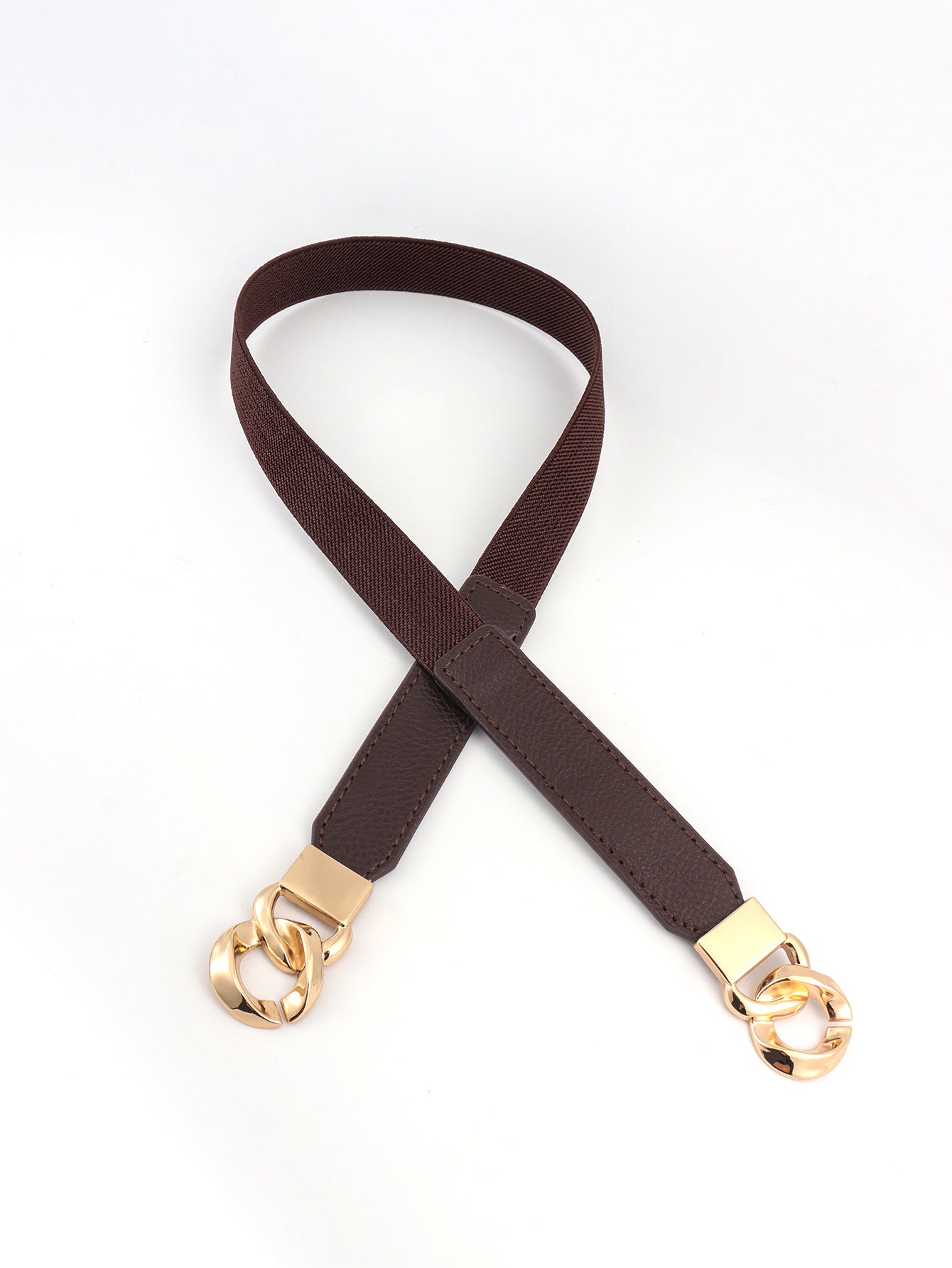 Flirty Elastic Belt with Gold Buckle