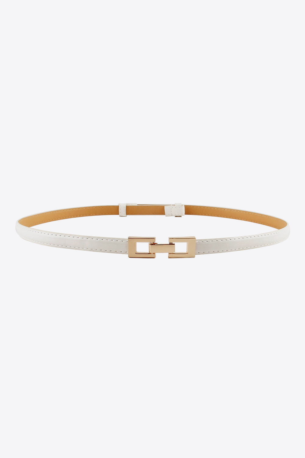 Skinny Belt with Gold Buckle