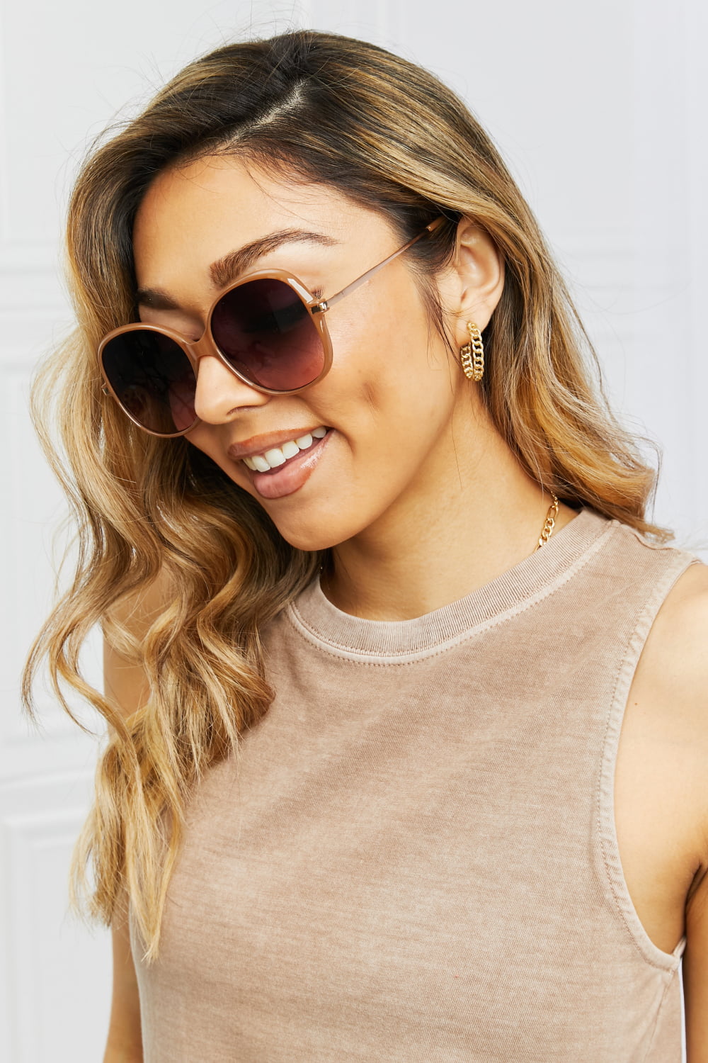 Fancy Hybrid Full Rim Sunglasses