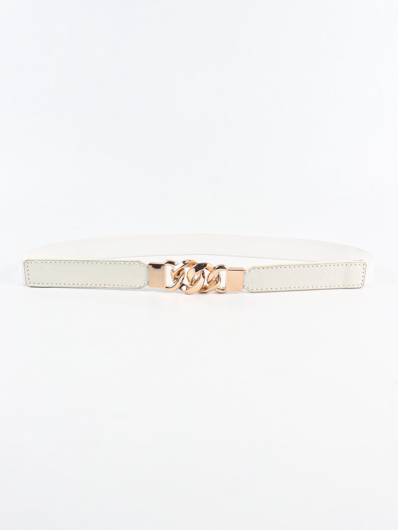 Flirty Elastic Belt with Gold Buckle