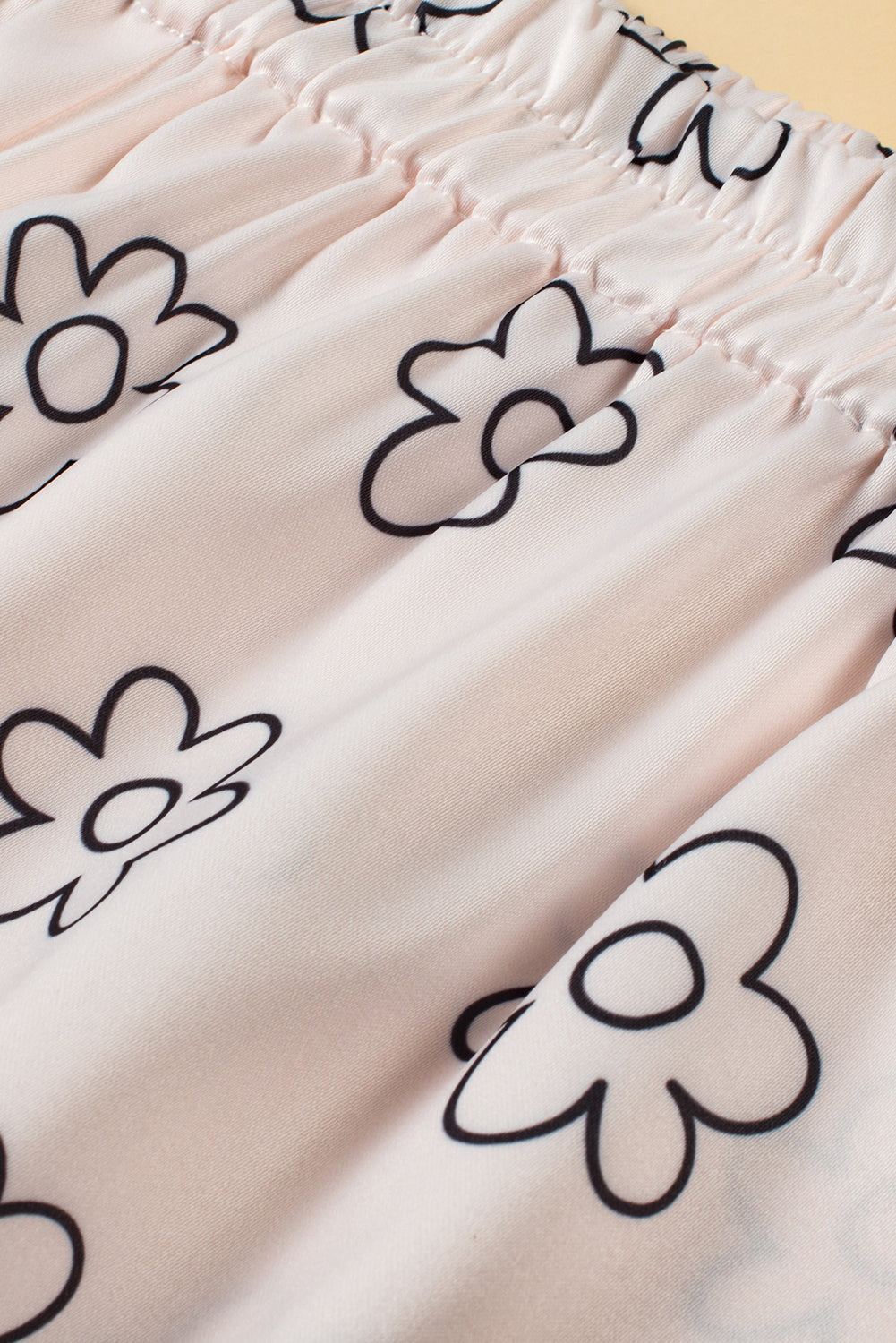Dreamy Beige Floret Pajama Set