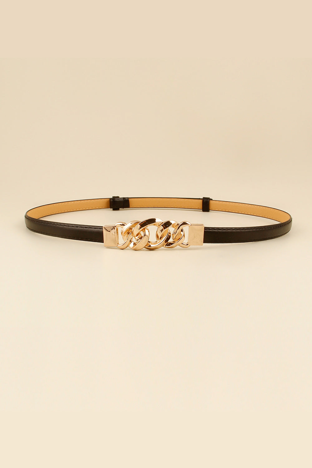 Skinny Belt with Gold buckle