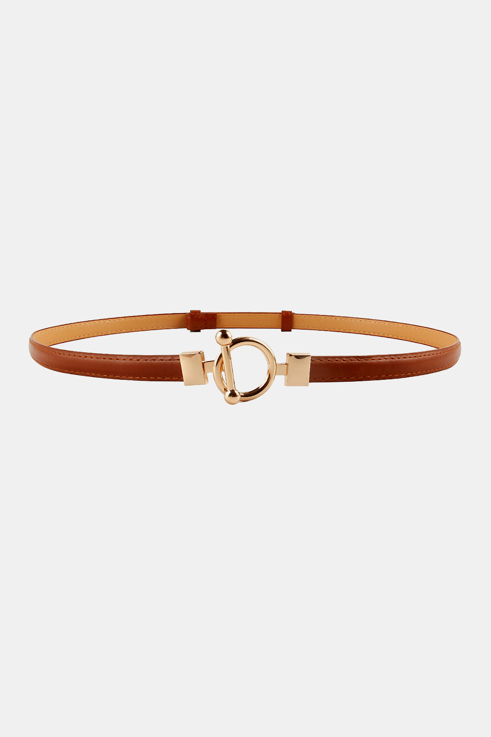 Toggle Buckle Skinny Belt