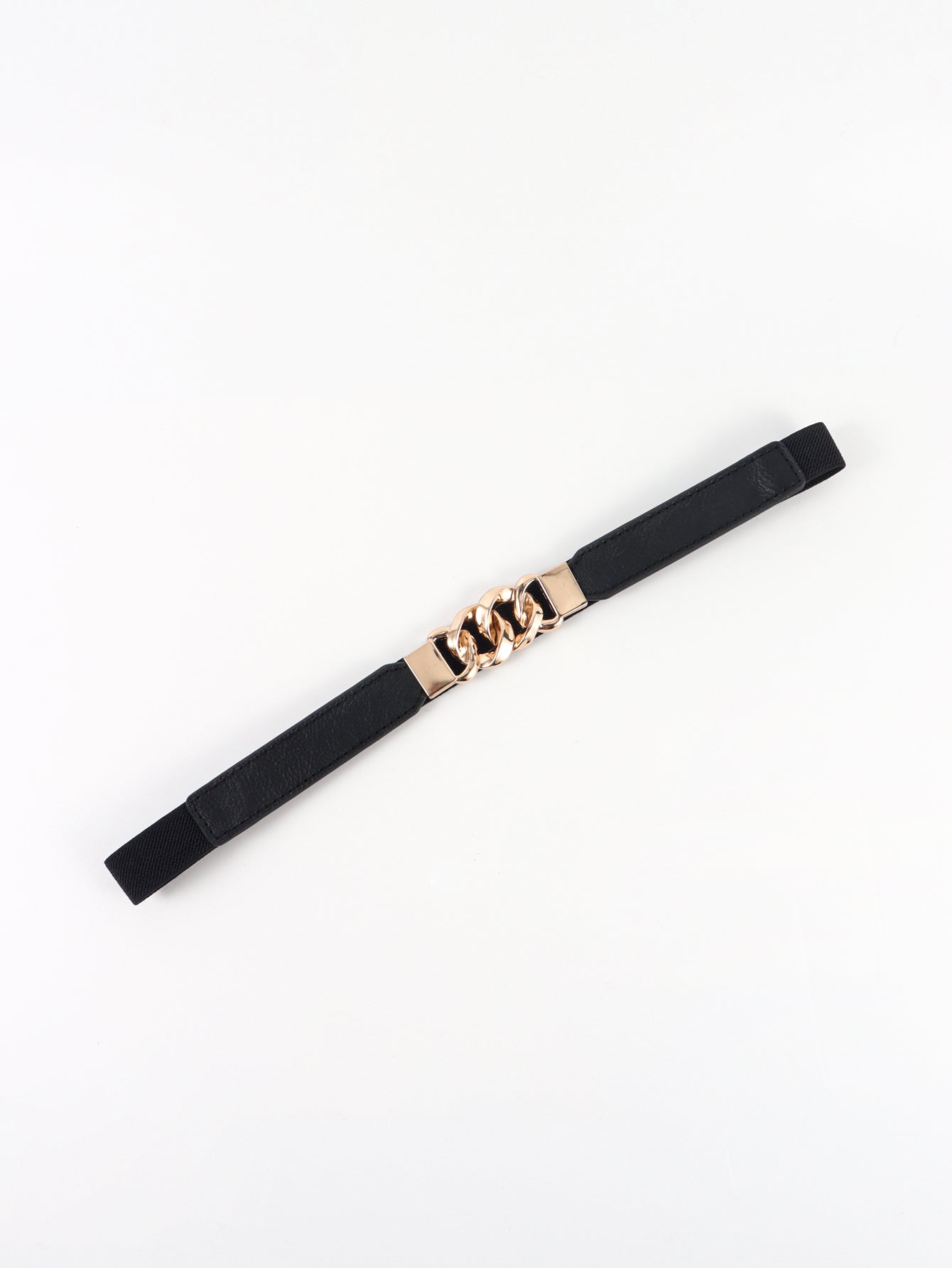 Flirty Elastic Belt with Gold Buckle
