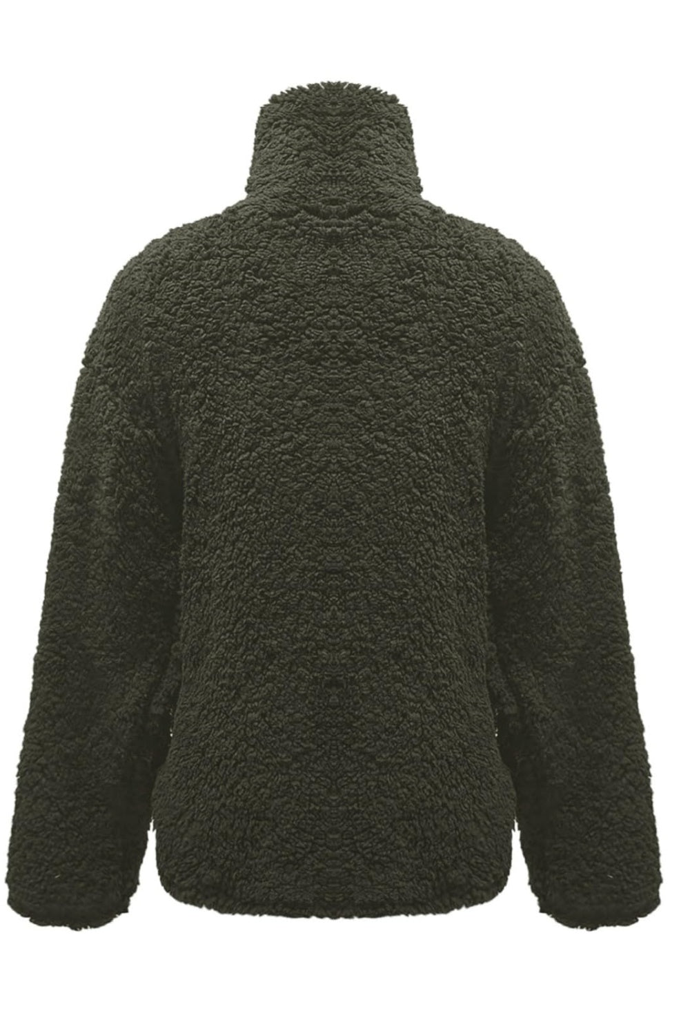Cozy Caramel Fuzzy Turtleneck Sweatshirt