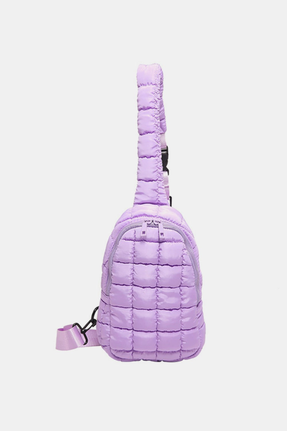Olive Green Quilted Crossbody Bag