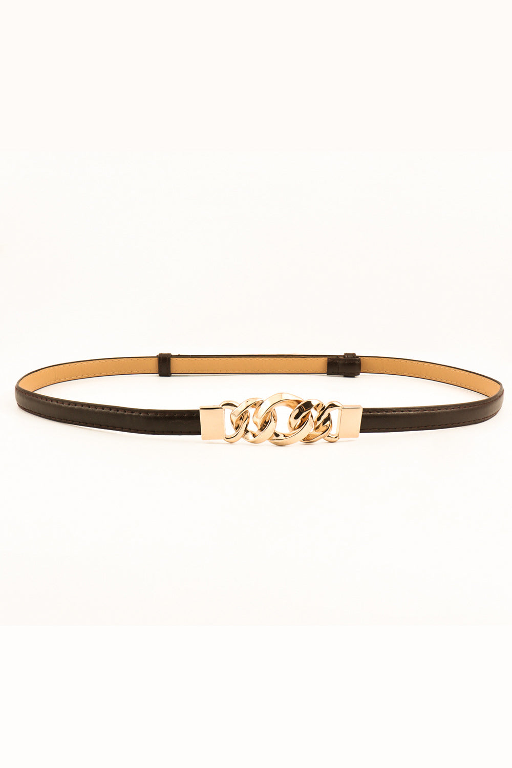 Skinny Belt with Gold buckle